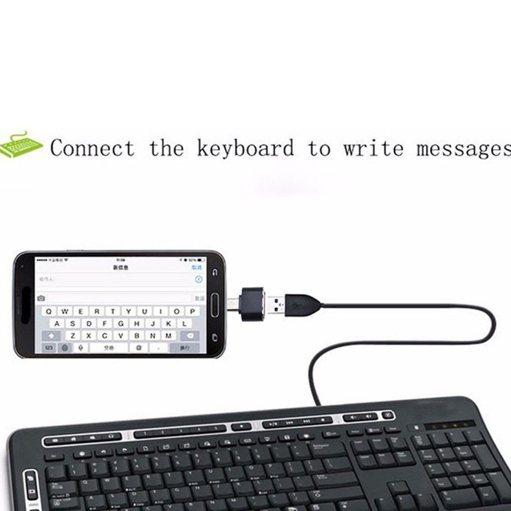 (Ready Stock) Adapter Otg Pembaca Kartu Mikro Usb Flash Mouse Keyboard Ekspansi Untuk Ponsel Tablet