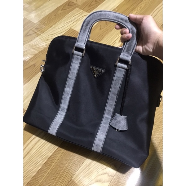 Prada nylon laptop bag