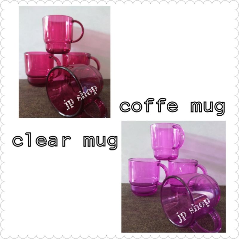 Clear Mug  - Coffe Mug (4pc)