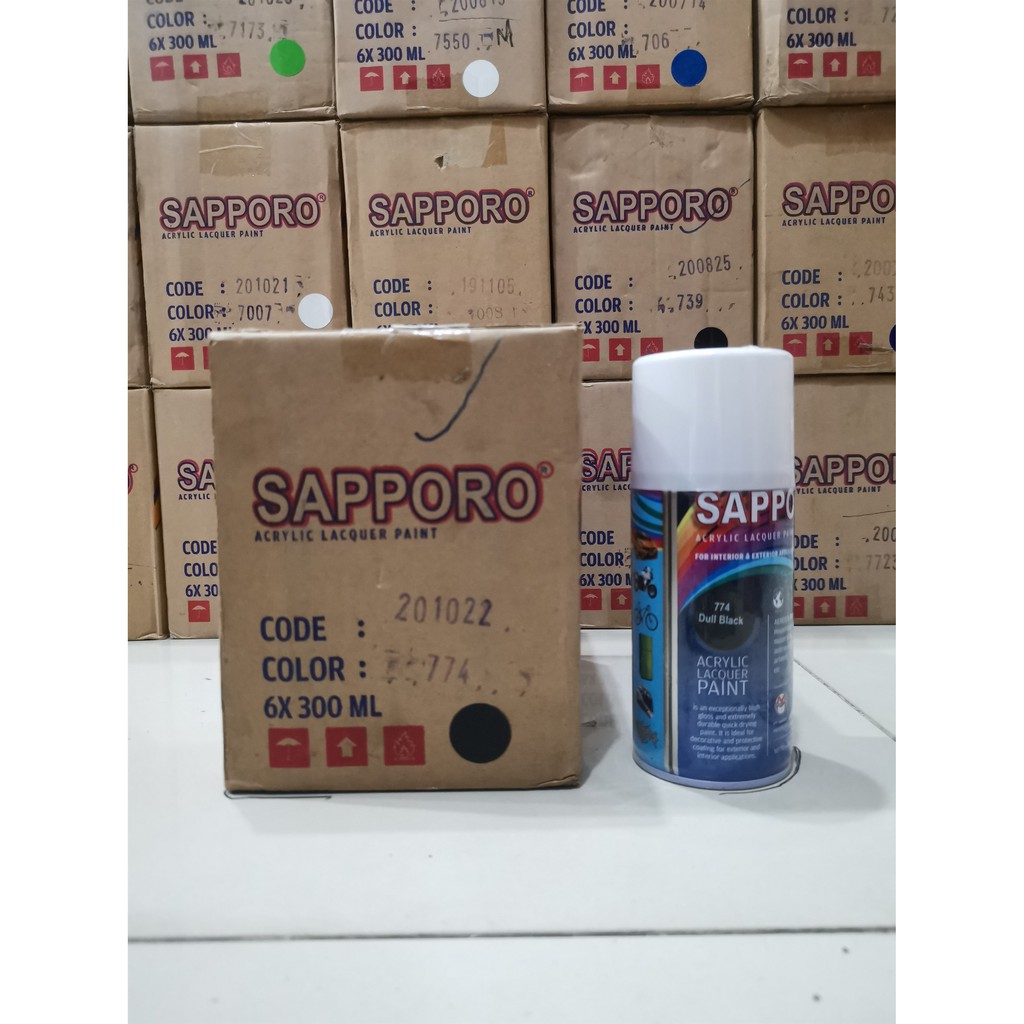 Cat Semprot Sapporo Paint 774 Dull Black