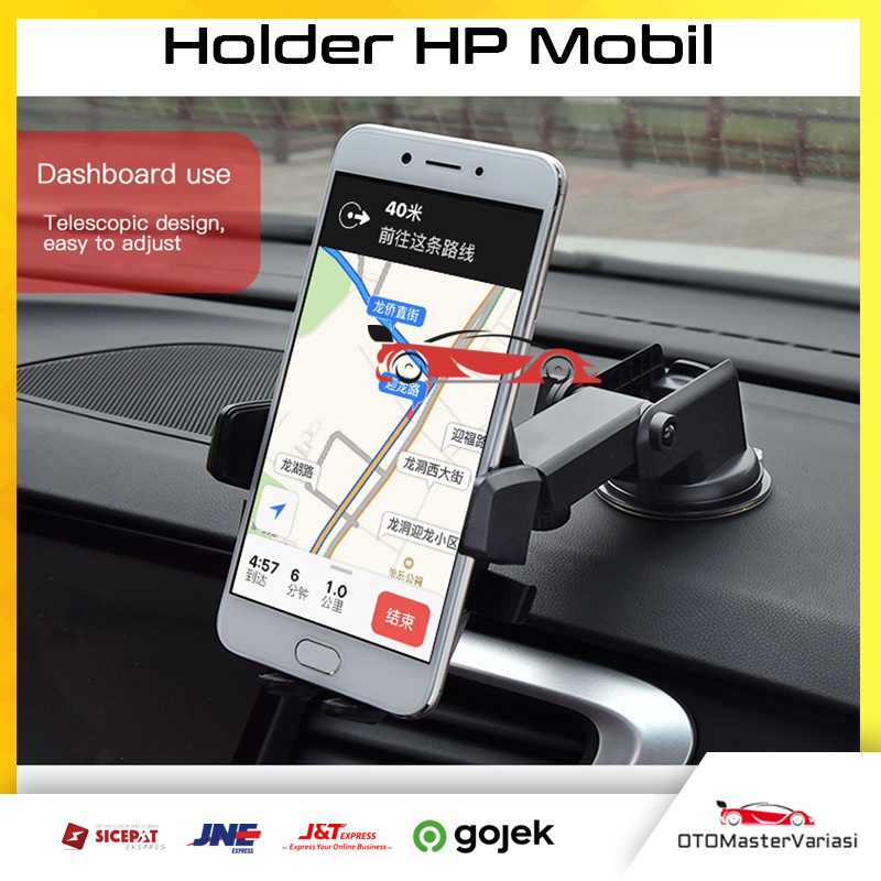 Car Holder hp Mobil Dashboard dan Kaca Phone Holder Mobil Tripod Hp Mobil Universal Tempat Hp Mobil putar 360 Derajat