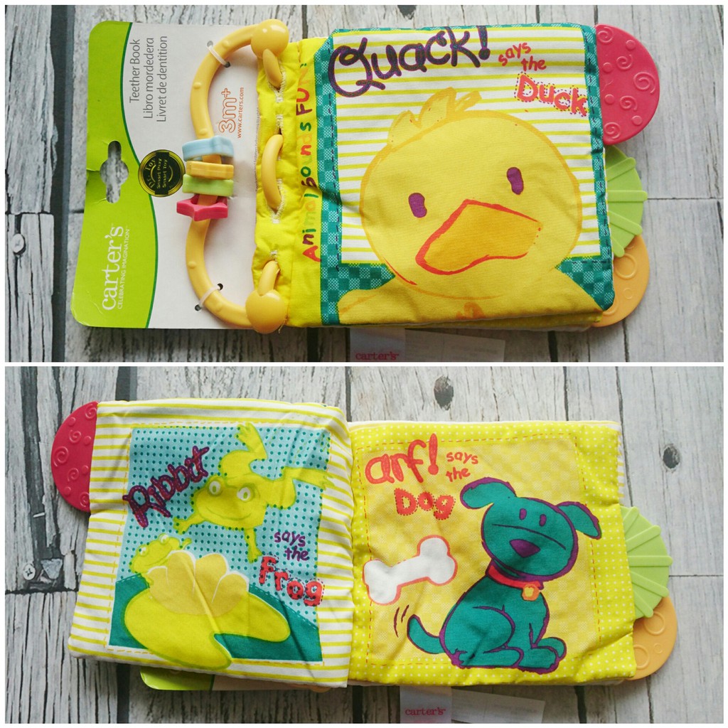 Soft Book Teether - Buku Kain Mainan Edukasi Bayi - Buku Bantal Bayi