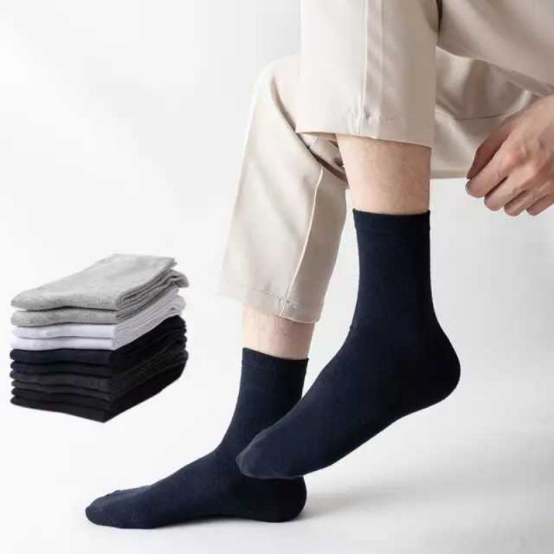 Kaus Kaki Polos Pendek 3/4 Kaus kaki Kerja Dewasa