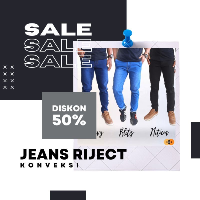 Celana Jeans Pria Panjang Riject Cacat Dari Konveksi