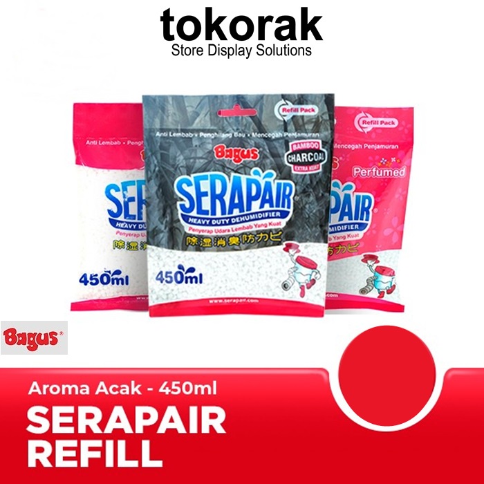 BAGUS SERAPAIR REFILL 450ML PENGHILANG BAU LEMBAB ANTI JAMUR