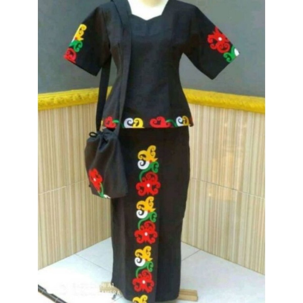 BAJU TENUN CUMI KHAS KALIMANTAN ETNIK TRADISIONAL