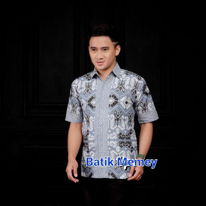 NEW ARRIVAL DISTRO BATIK PRIA BORDIR SOGAN HRB026 BATIKAF NOTOARTO BATIK IPNU-IPPNU HEM PRIA Bel-1