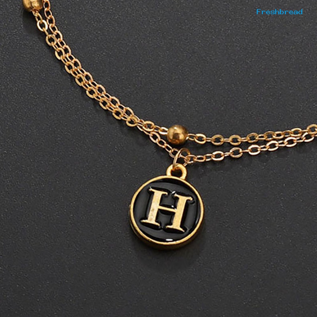 Terlaris Double-layer Unisex Letter Pendant Cool Chain Bracelet for Party