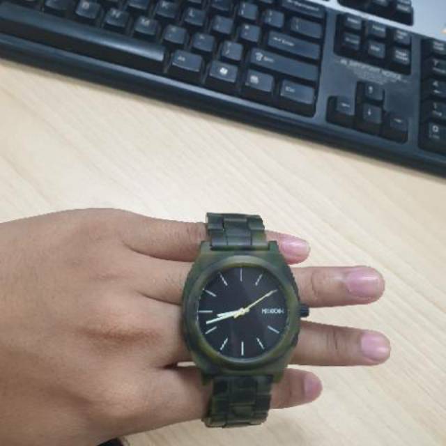 Nixon time teller acetate camo original BNIB murah