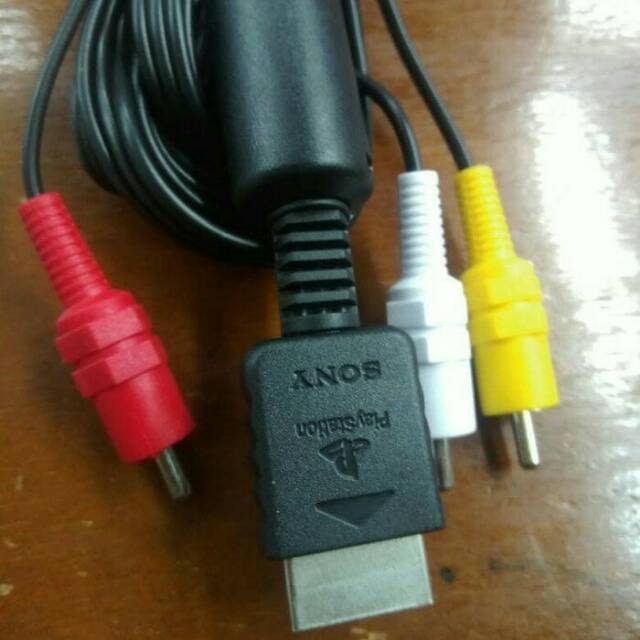 Kabel av original PS2 PS3 kabel audio video 3 warna tebal kabel ps ke tv