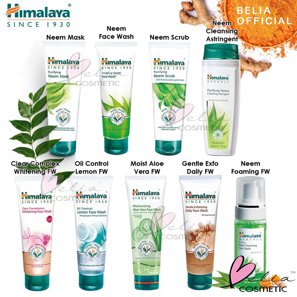 ❤ BELIA ❤ Himalaya All Series 50 100 150 | Purifying Neem Face Wash Oil Foam Aloe Scrub Mask Toner