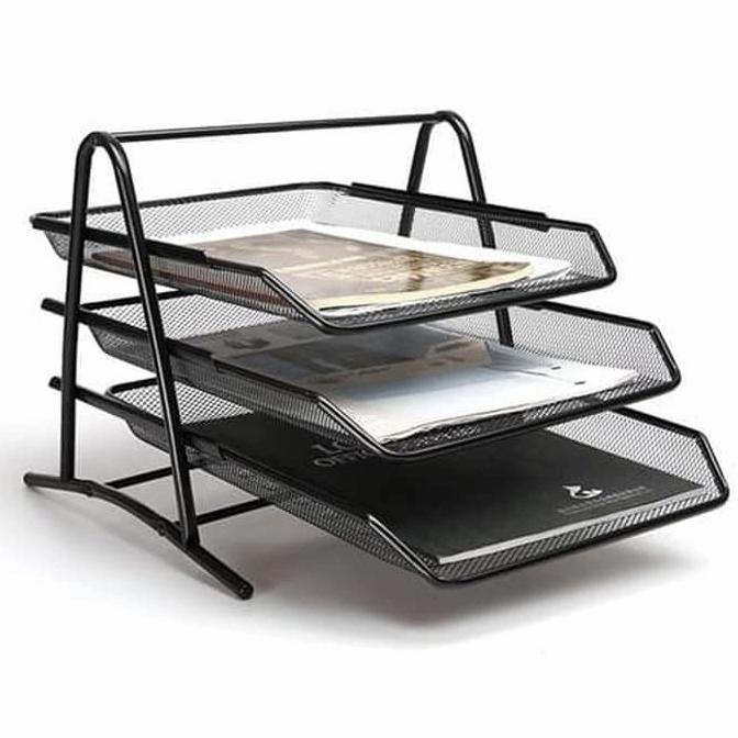BAYAR DITEMPAT tray susun 3/bak surat susun 3/document organizer/rak kertas OBRAL Kode 841