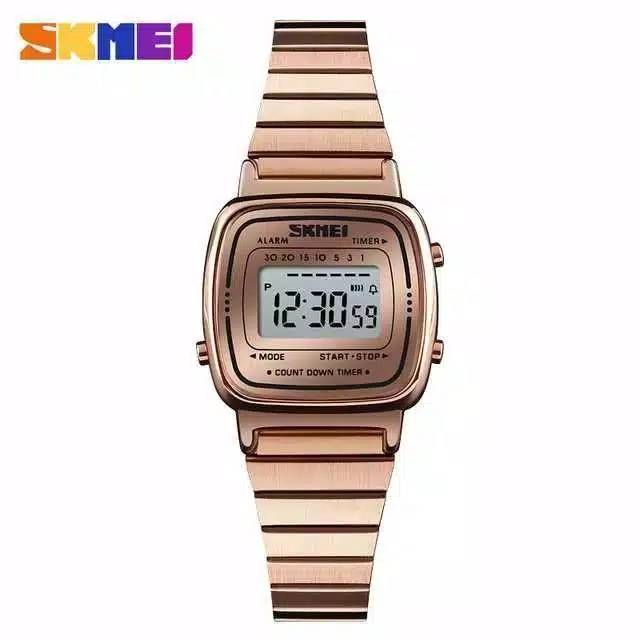 Jam Tangan Wanita / SKMEI 1252 Men LED Digital Stainless Steel / Jam Tangan Digital Original