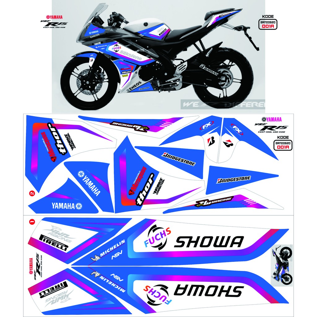 STRIPING VARIASI YAMAHA R15 V2