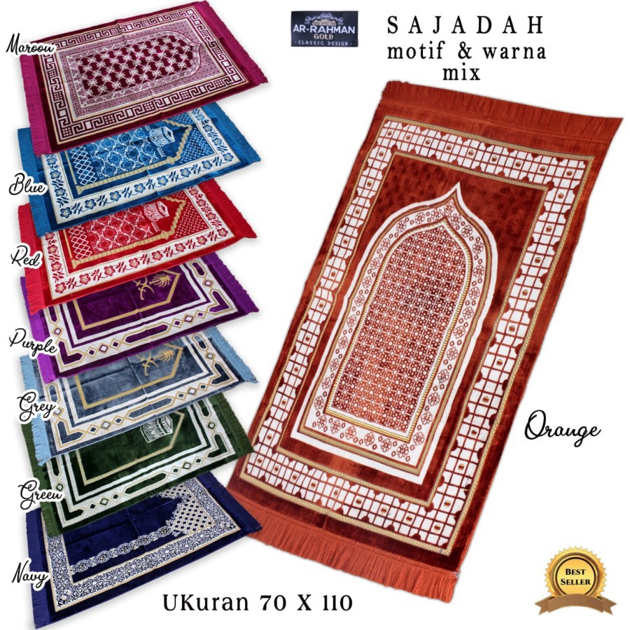 SAJADAH RISALAH BAHAN BLUDRU UKURAN BESAR KUALITAS BEST SELLER/HARGA/GROSIR/COD