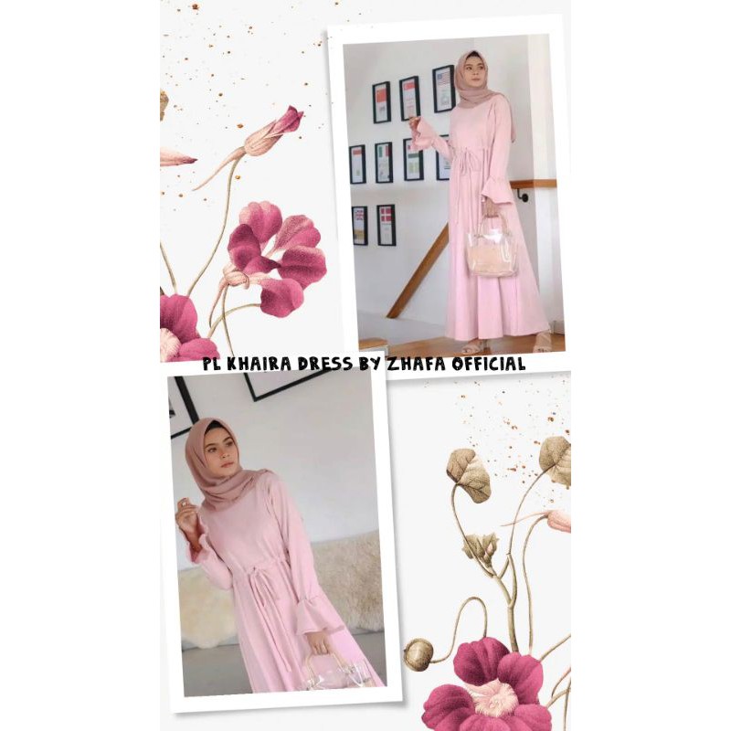 khaira dress by zhafa official preloved/busui