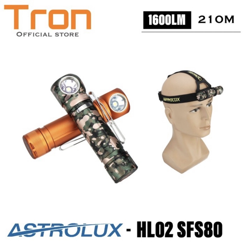 Astrolux HL02 / Mateminco G02 SFS80 1600 Lumens 210Meter Senter kepala