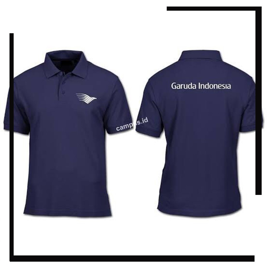 POLO SHIRT GARUDA INDONESIA - KAOS PESAWAT PENERBANGAN BUMN - KAOS
