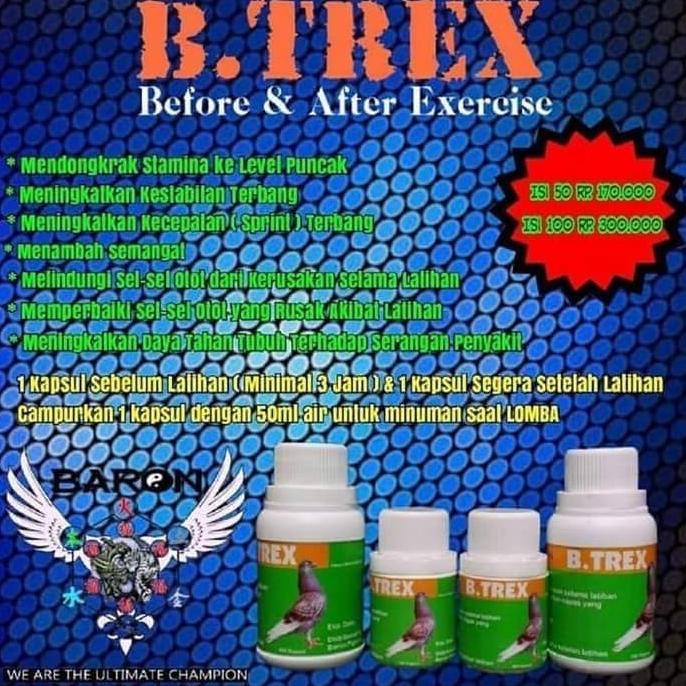 (BISA COD) Btrex Baron suplemen merpati Btrex baron doping burung merpati