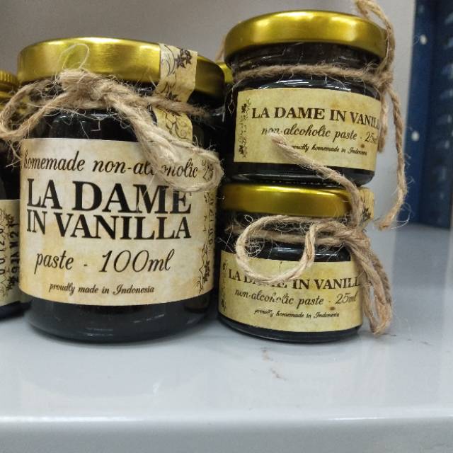 La Dame In Vanilla Extract dan Paste Non - Alcohol 25ml - 100ml