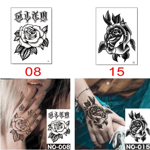 Tattoo Temporary Model Bunga Tangan