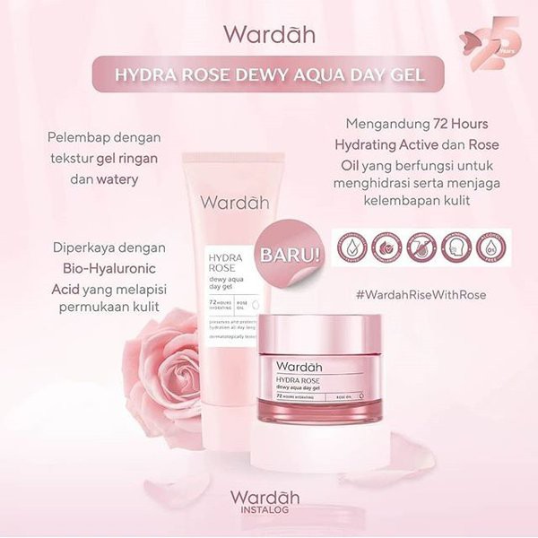 Wardah Hydra Rose Dewy Aqua Day Gel 17ml