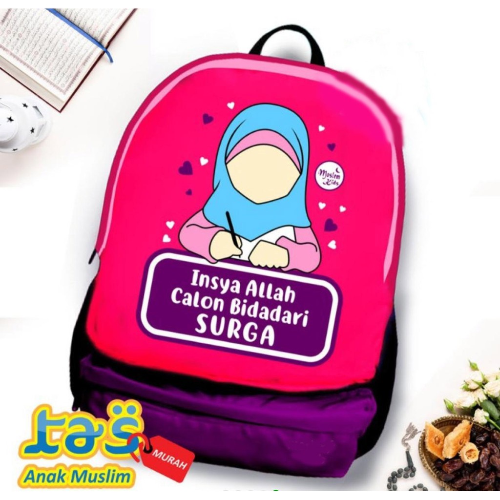 Moeslem Kids / Tas Anak Muslim / Tas Islami / Tas Sekolah anak muslim / tas sekolah anak paud TK SD / tas anak sekolah muslim TK