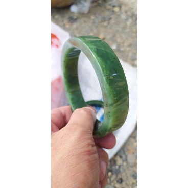 GELANG/BANGLE BATU GIOK HIJAU NEPHRITE JADE ACEH