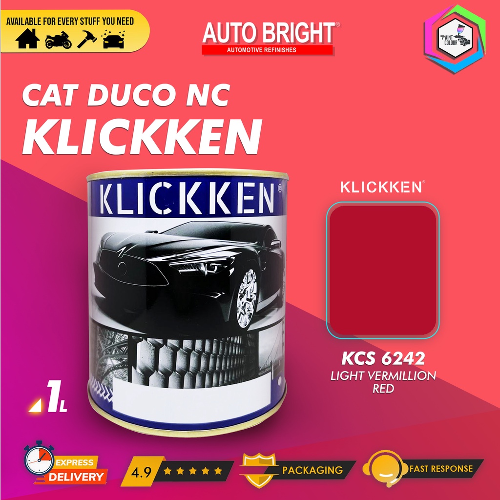 Cat Klickken Automotive Refinishes - Light Vermillion Red KCS 6242