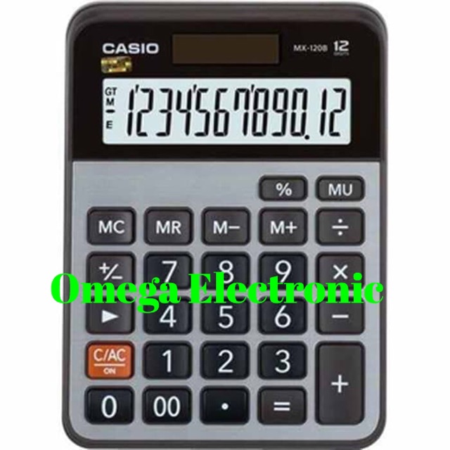 Casio Calculator MX-120B - Kalkulator Meja Office Desktop MX 120 B