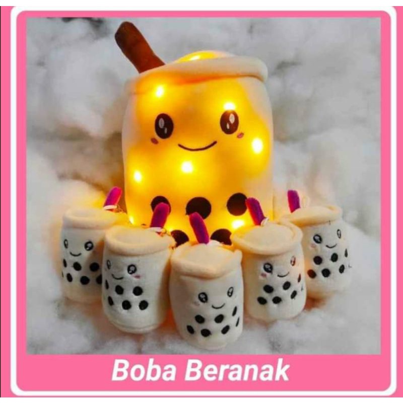boneka boba beranak LED