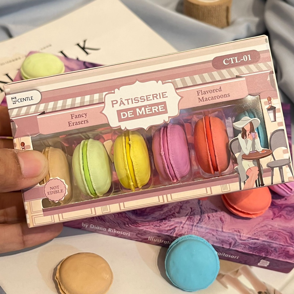 

PENGHAPUS MACAROON 1 SET PASTEL makaron LUCU ERASER WARNA ALAT TULIS SEKOLAH KULIAH MURAH MERIAH