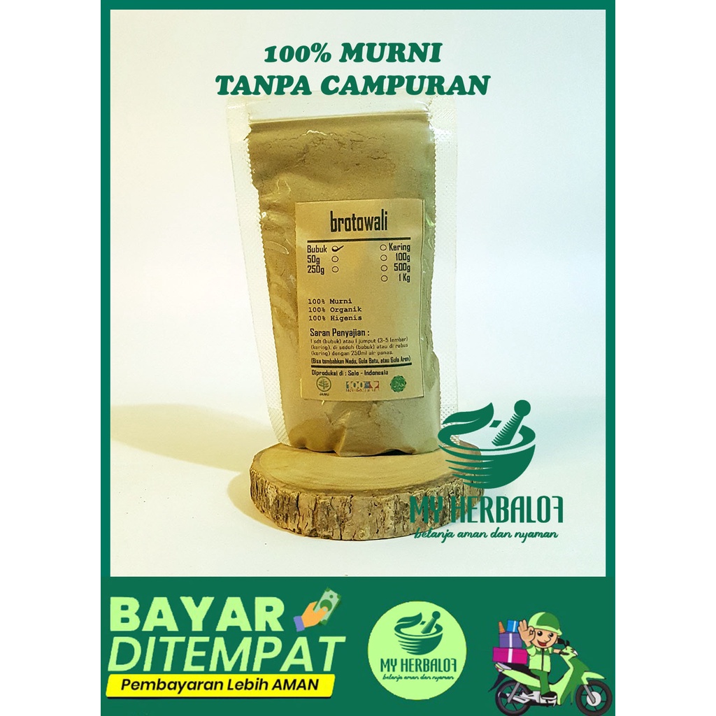 

Herbal Brotowali Bubuk / Tinospora Cordifolia / Bubuk Halus / Murni Tanpa Campuran