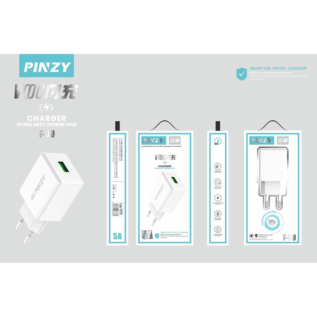 Adaptor Cas Charger - Travel Charger PINZY VOOC T-09