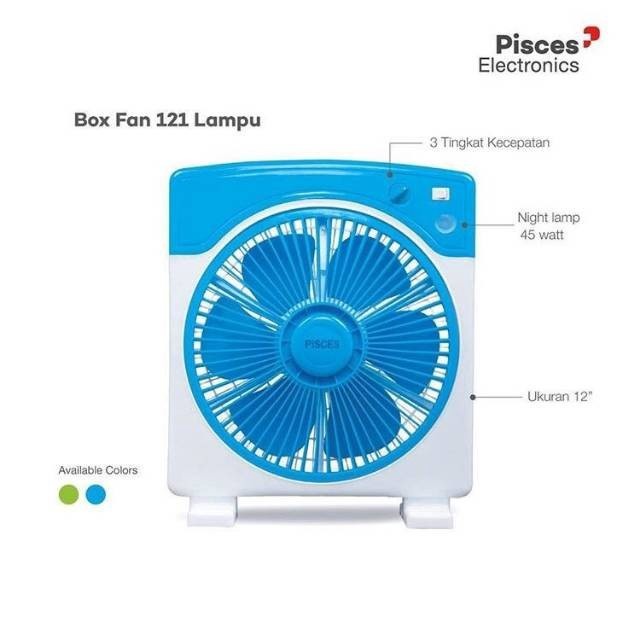 Box Fan Timer Kipas Angin Kotak Pisces 12 inch  NT121TNEW Nomor 1