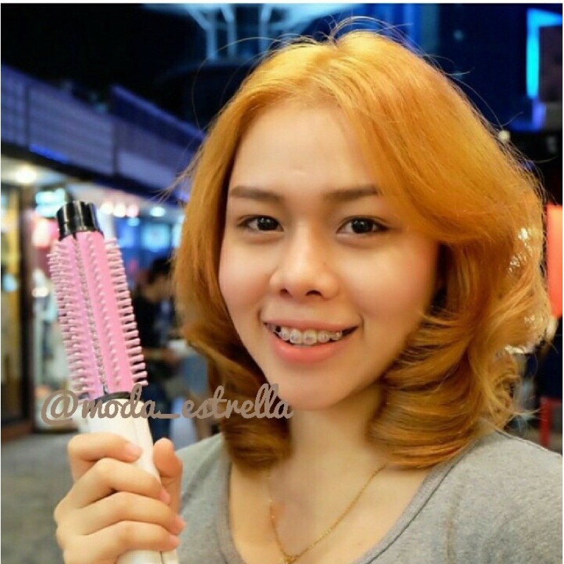 CATOK SISIR brush pink 2in1 MULTIFUNGSI /CATOK LURUS BLOW CURLY/CATOK SONAR BRUSH HE-20/CATOK SISIR