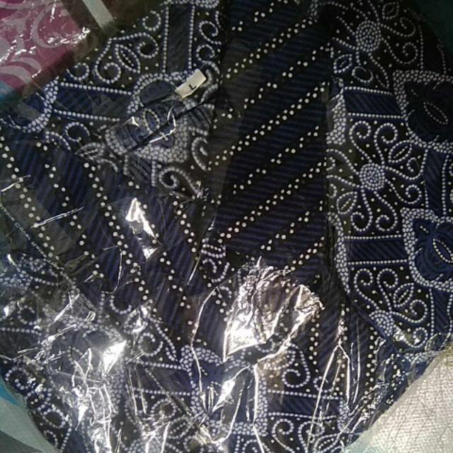 Hot Item Kemeja Hem Batik Pria Pekalongan Terfavorit Lengan Pendek Size M L Xl