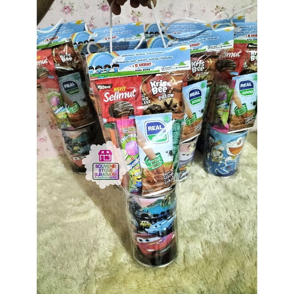 CELENGAN EKONOMIS || Souvenir Ultah Celengan || Paket ulang tahun celengan || Souvenir Celengan | Bingkisan ultah surabaya || Celengan kaleng