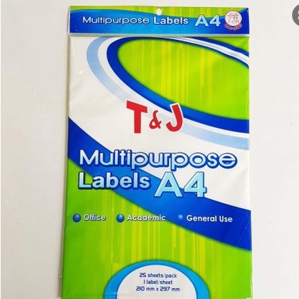 

Label Nama Tom & Jerry A4 Multipurpose (25 lbr)