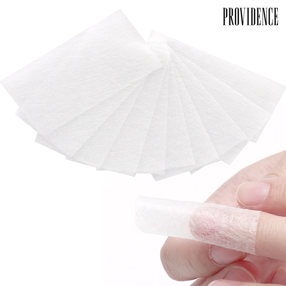 Providence 10Pcs No Paper Holder Quick Nail Art Extension Fiberglass Fiber Film Builder