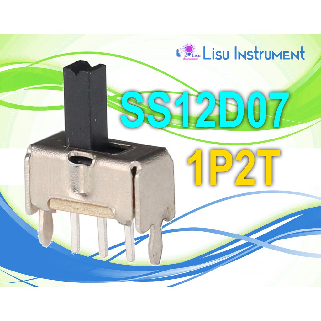 SS12D07 Toggle Vertical Switch 3Pin 1P2T with Handle