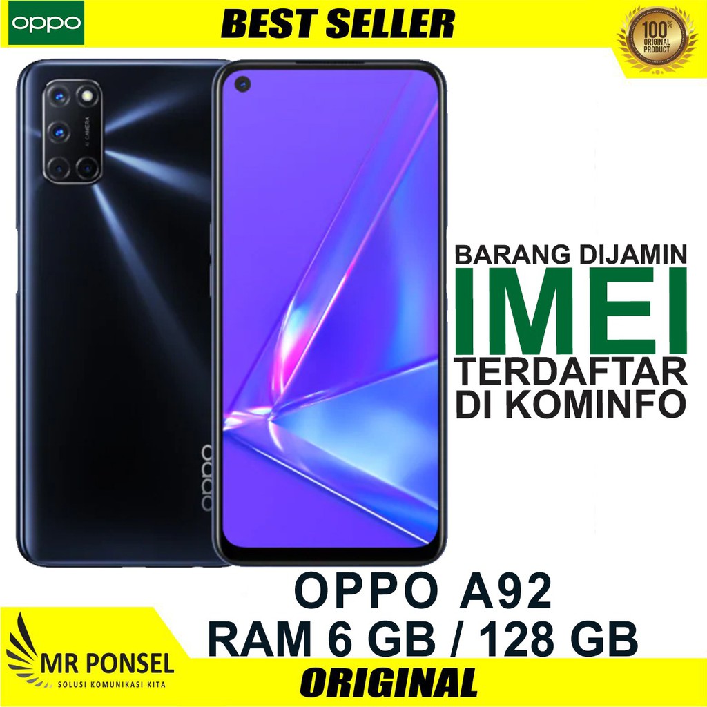 Oppo A92 Ram 6 GB Rom 128 GB Garansi Resmi Oppo Indonesia