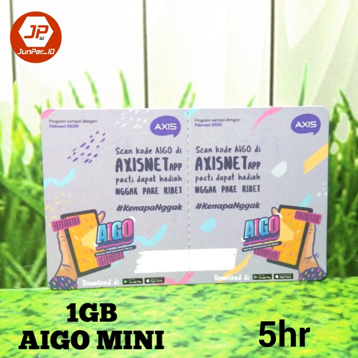 Voucher Axis Aigo Mini Boy 1,5GB 5 Hari