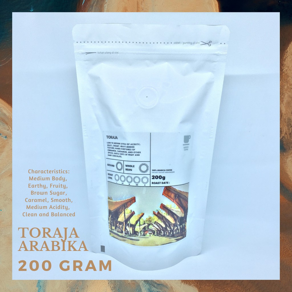 

SUTOYO COFFEE – Kopi Arabika Toraja Sapan 200 Gram by Sutoyo Coffee | Single Origin | Roast Beans