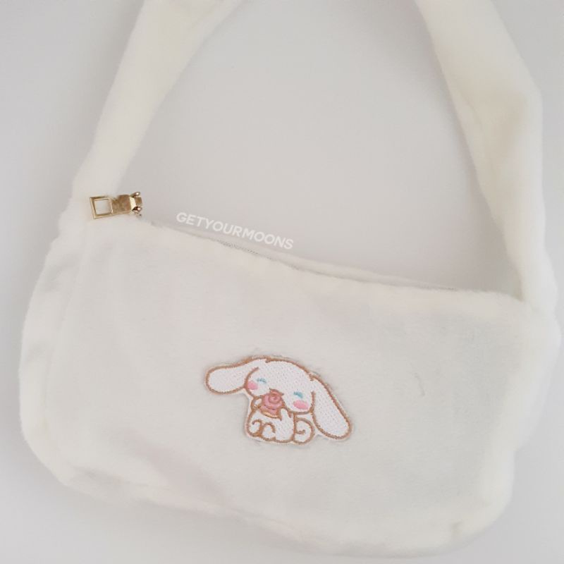 y2k fur shoulder bag "cinnamoroll", y2k fluffy bag, shoulderbag, tas bahu bulu getyourmoons