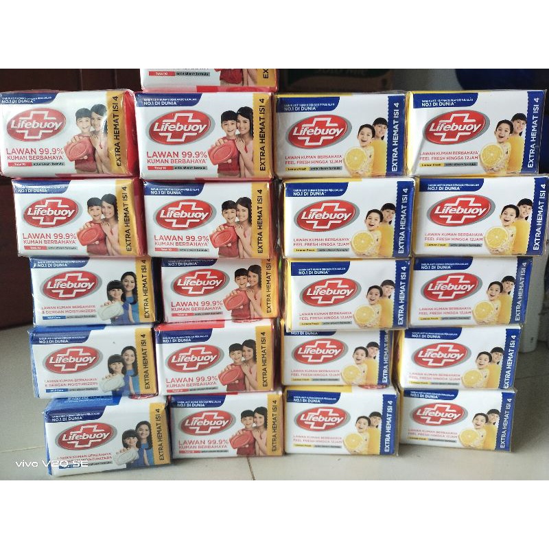 Lifebuoy sabun batang 4x100gr ukuran BESAR ORIGINAL 100%