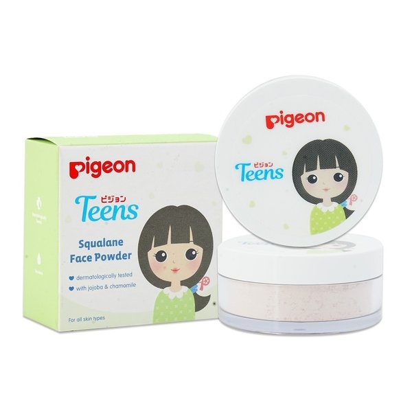 PIGEON teens Compact powder | two way cake | hypo squalane | face powder bedak make up makeup anak teen