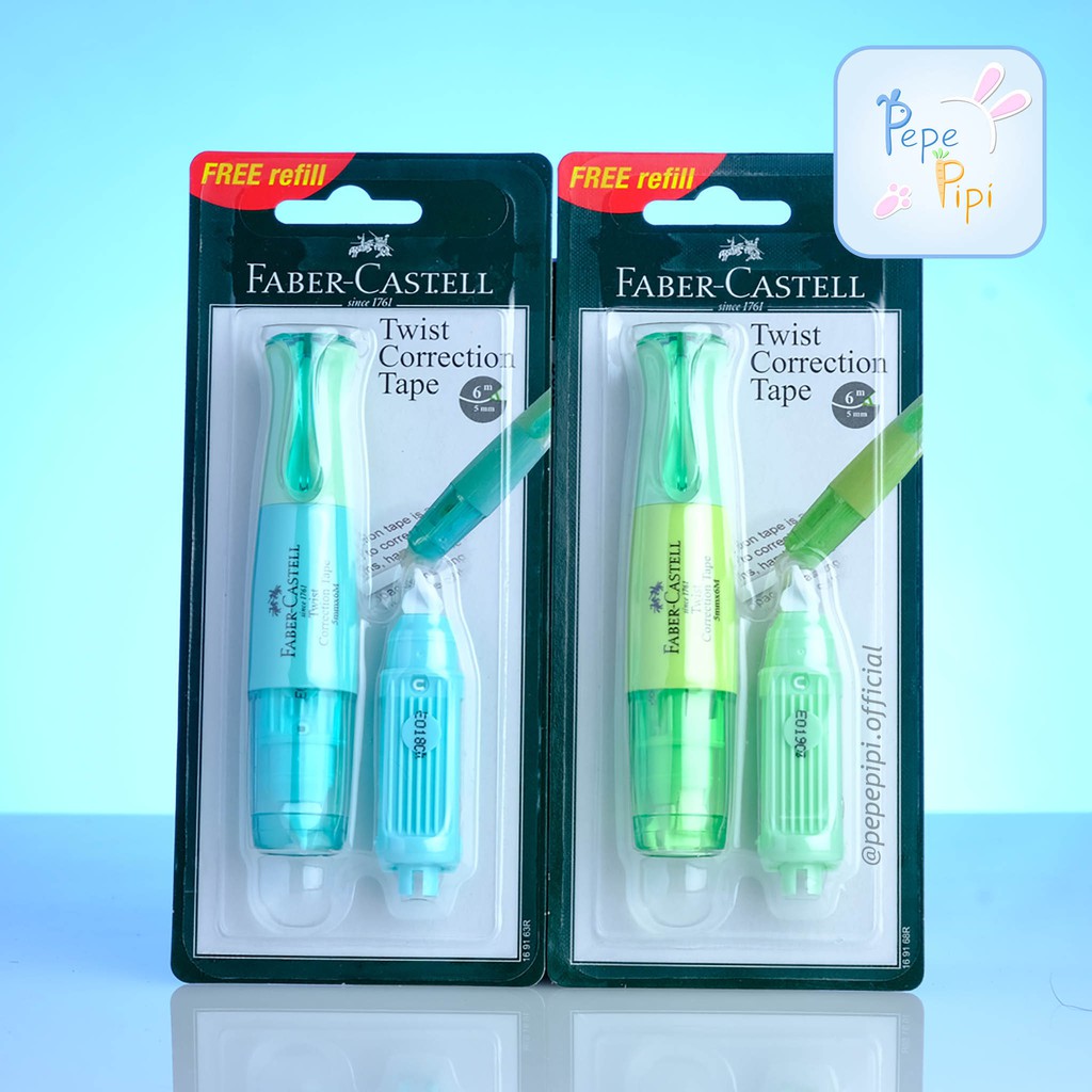 Tip-X Kertas Faber Castell Twist Barrel Dan 1 Refill Putar Correction Tape Tipex