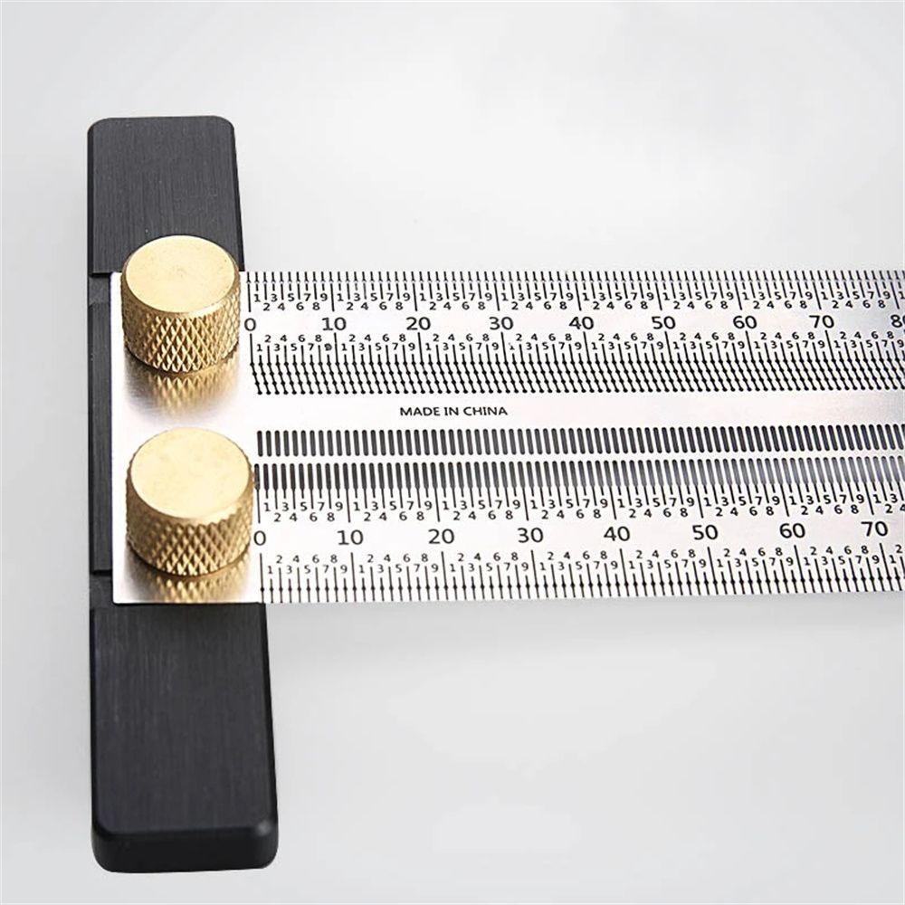 Pineapple T-Type Ruler Mark Line Alat Tukang Kayu Gauge Woodworking Aksesoris