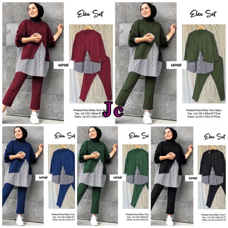 ZR- Elze set / Set Hijab murah / set hijab lebaran